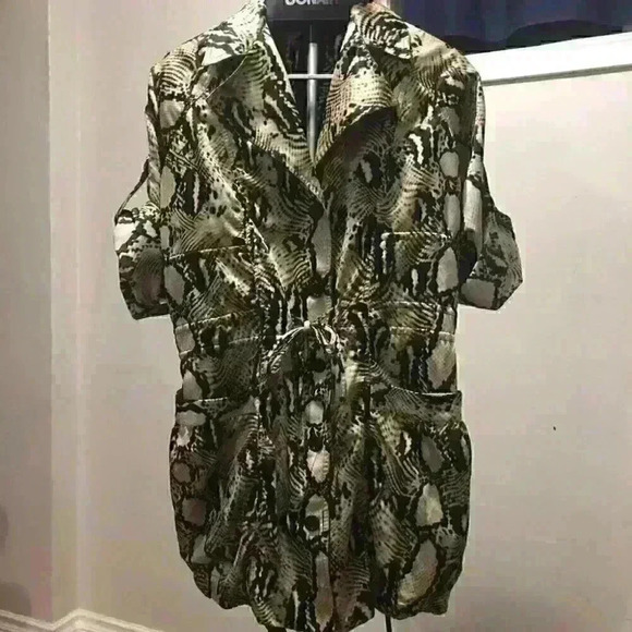 ELLEN TRACY Oversized Leopard Print Coat - Picture 11 of 11